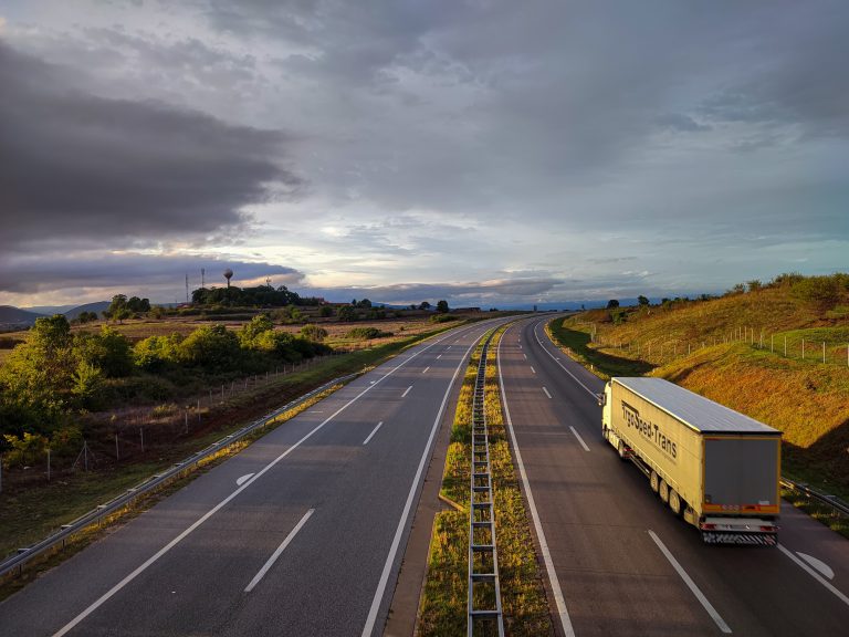 Scenic View of the Highway Under Cloudy Sky