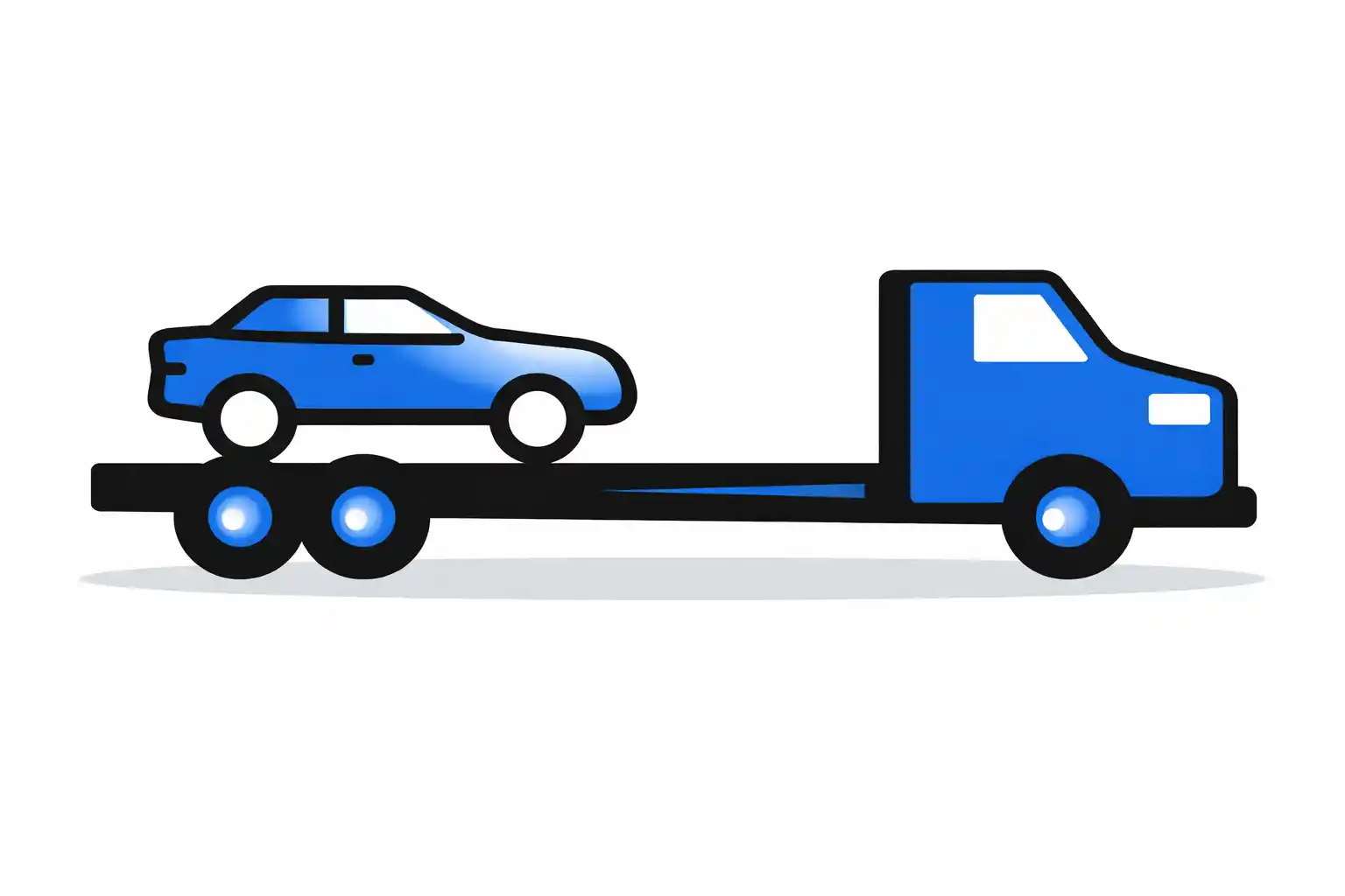 Flatbed auto transport carrier