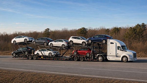 Open auto transport carrier