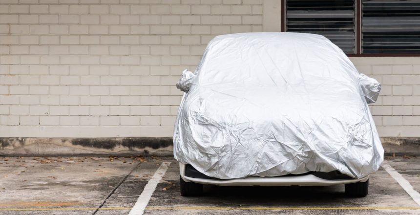 car sitting in storage